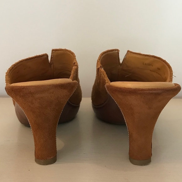 COLE HAAN COGNAC SUEDE MULES - Picture 5 of 8